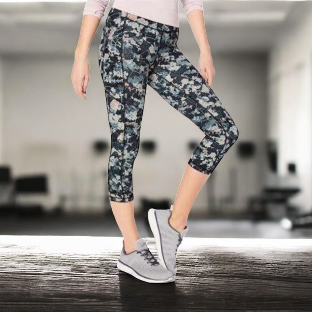 Lululemon Speed Up‎ Crop Leggings 8 Spring Bloom